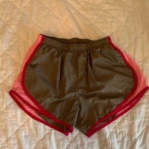 3/$20 Pink and Tan Dri-Fit Nike Shorts
